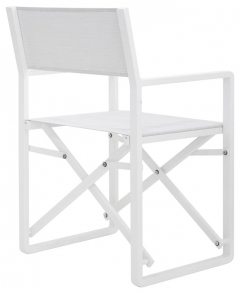 AR Rossanese White Director's Chair
