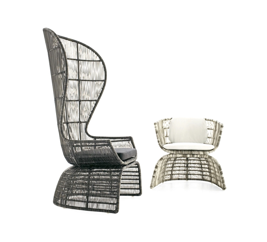 B&B Outdoor Crinoline chair and armchair